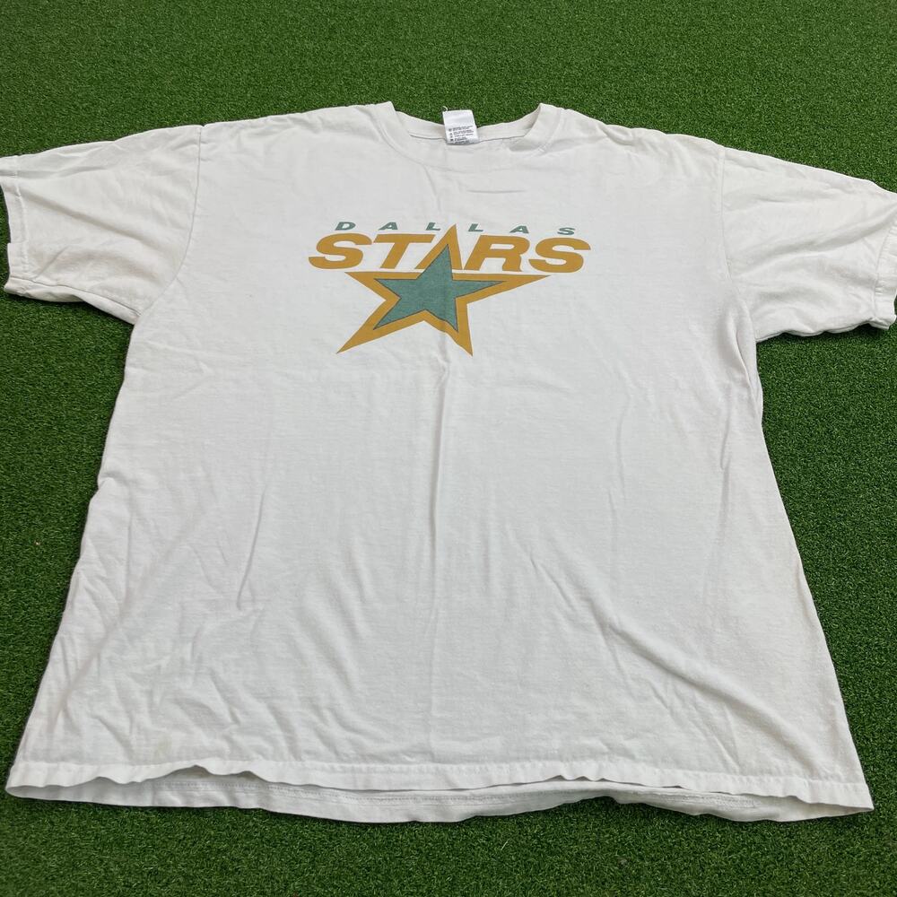Vintage Anvil White Dallas Stars Steve Ott #29 NHL Ice Hockey T-Shirt Sz XL